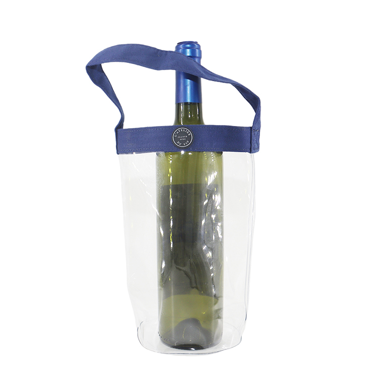 PVC wine bottle cooling bag