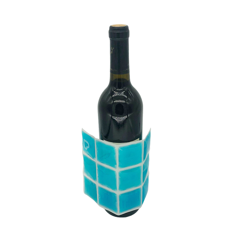 Wine cooler gel ice pack sheet