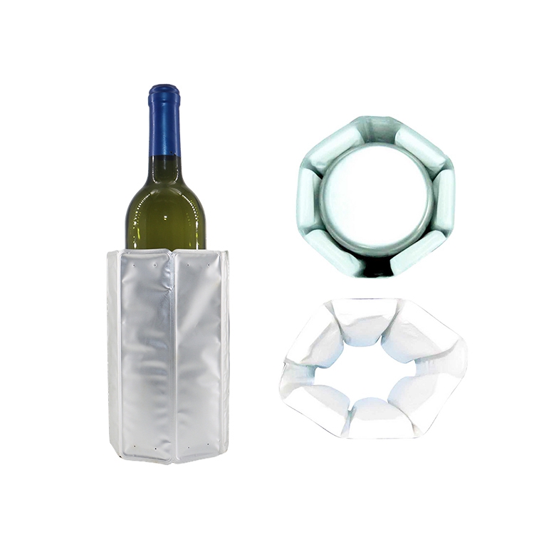 Ice pack sleeve wine bottle cooler