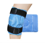 Gel ice pack cold hot compress wrap for knee