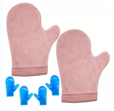 Gel cold hot compress with mitten