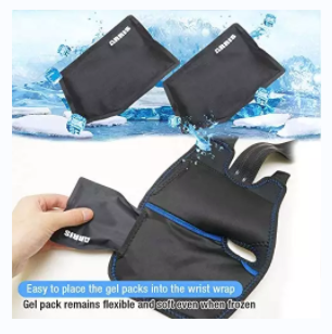 Wrist cold compress gel ice pack wrist brace for recovery