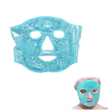 Plush fabric backing PVC gel beads face mask