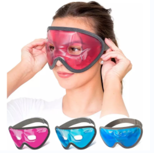 PVC two holes gel ice eye mask cold compress