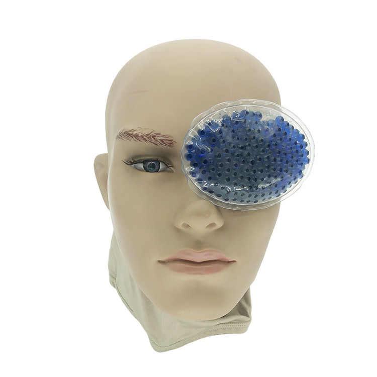Oval shape gel beads eye cold compress