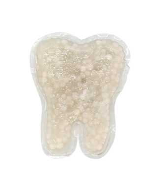 Tooth shaped cold compress ice pack